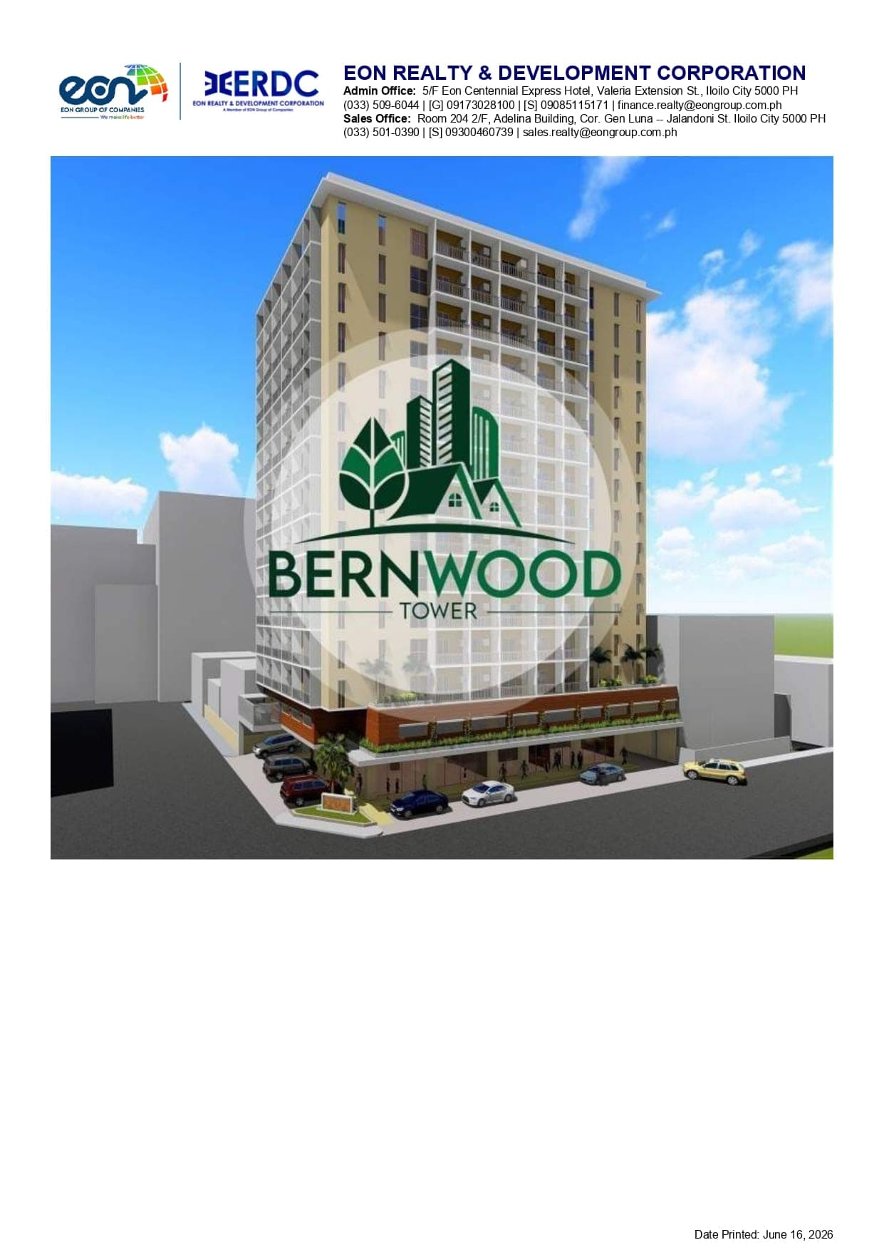 Condo Unit at Bernwood Tower, Iloilo City