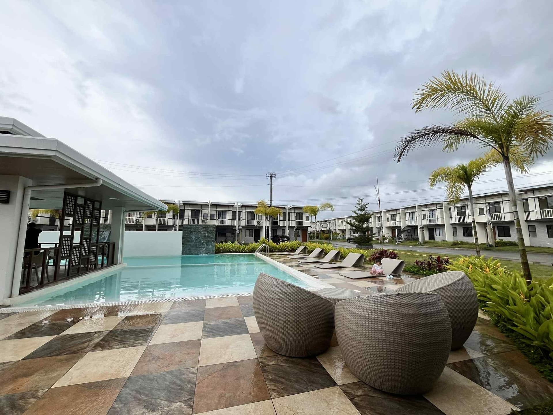 Houses at Casa Mira Iloilo beside the community pool